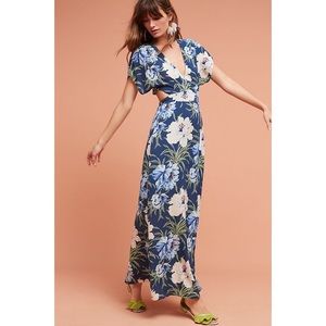 Anthropologie Santorini Wrap Maxi Dress